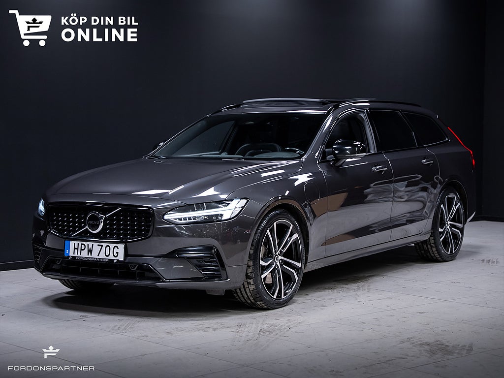 Volvo V90 Recharge T8 456HK AWD R-DESIGN PRO B&W PANO MOMS