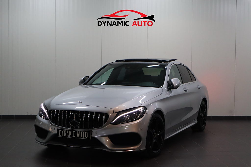 Mercedes-Benz C 220 d 9G-AMG-Pano-CarPlay-Värmare-GTR-Kamera
