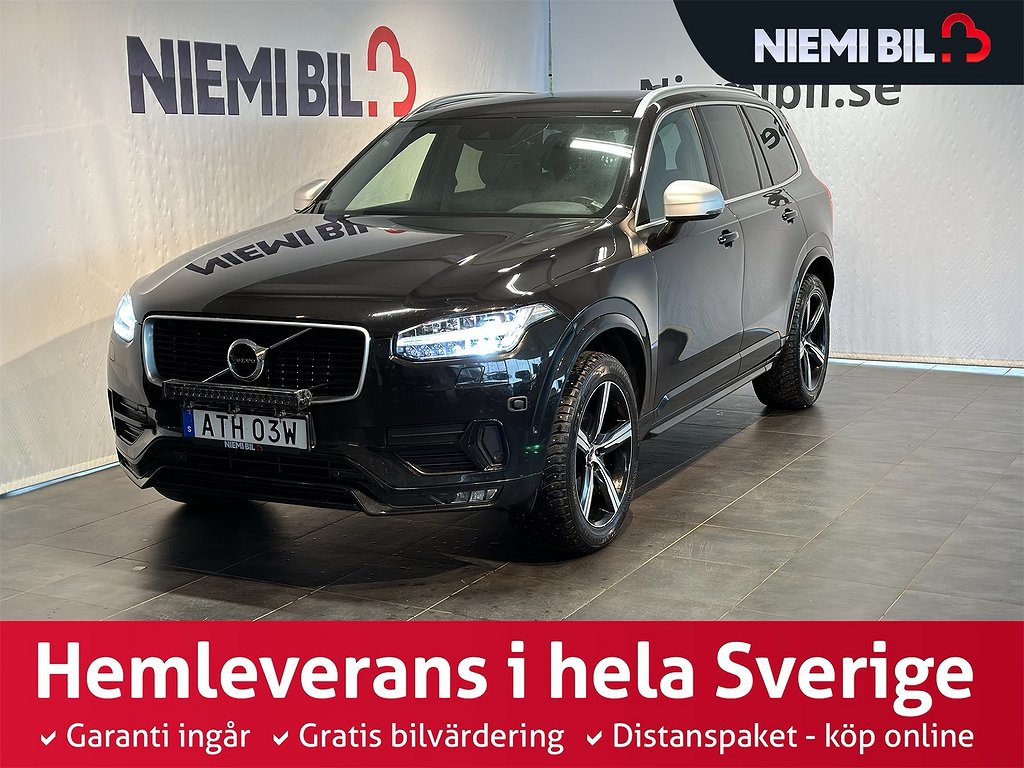 Volvo XC90 D5 AWD R-Design 7-sits 235hk/Drag/Kamera/BLIS