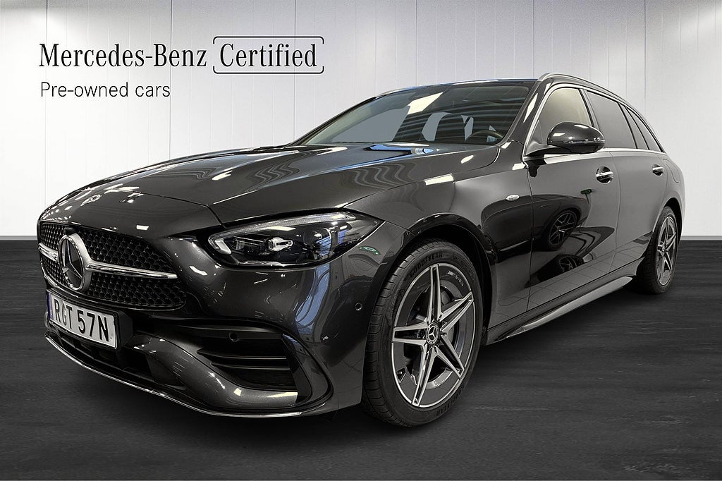 Mercedes-Benz C 300 T d e 4MATIC, AMG Line, Drag, Panorama, HUD, Minnespaket