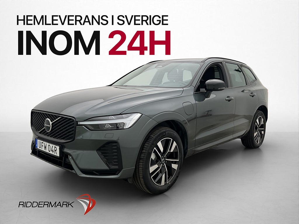 Volvo XC60 Recharge T6 AWD Plus Dark Skinn Drag Kamera Värm