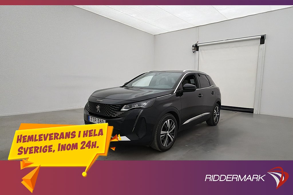 Peugeot 3008 HYBRID4 AWD 300hk GT Värmare 360° Dragkrok MOMS