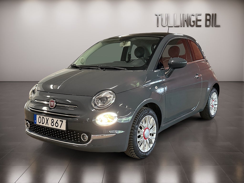 Fiat 500 1.2 8V 69HK Lounge Panorama Kamrem Bytt LÅGMIL 3,45% 