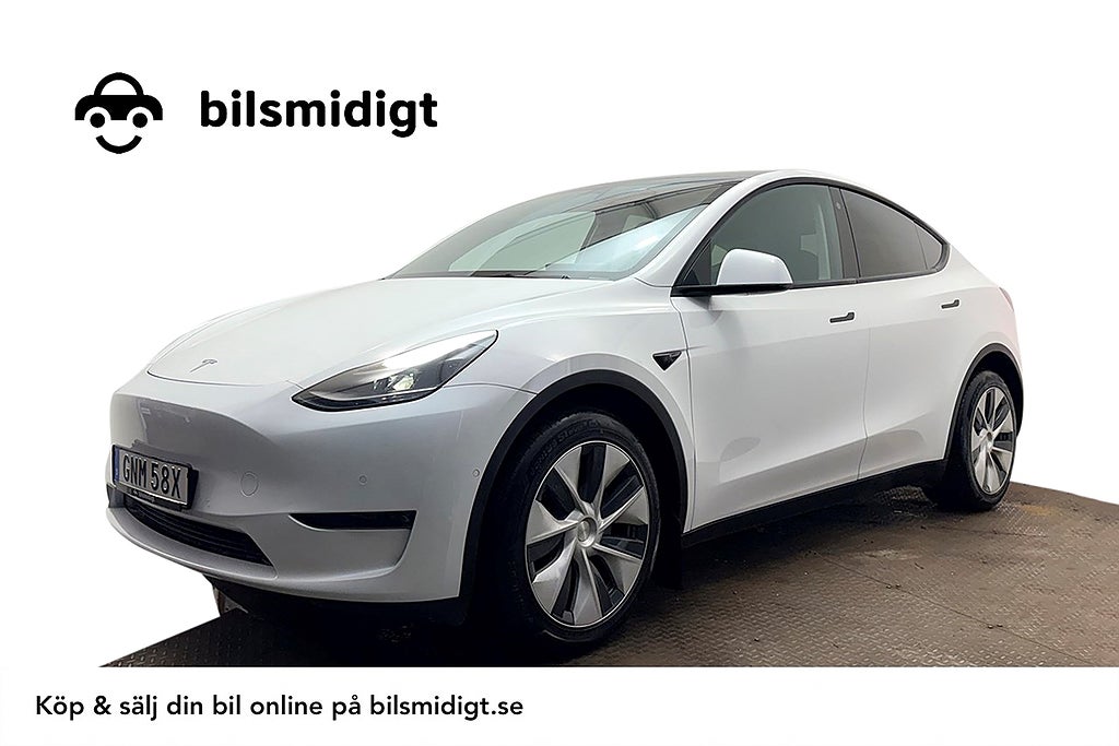 Tesla Model Y Long Range AWD Pano Kameror Premiumljud V-Pump MOMS 514hk