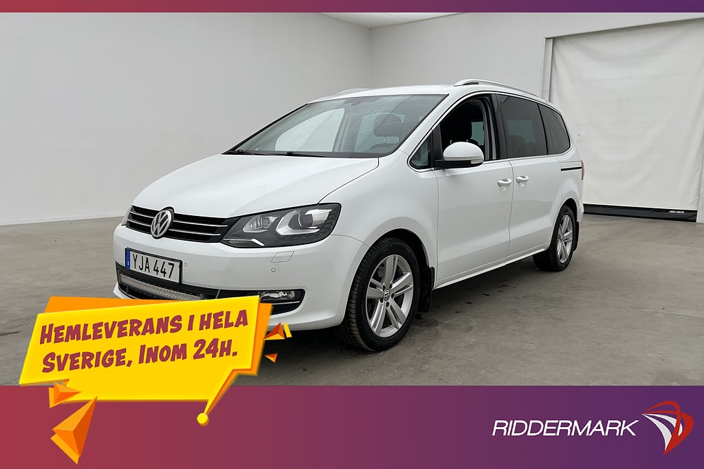 Volkswagen Sharan 2.0 TDI 4M GT 7-Sits Drag Eldörrar Kamera