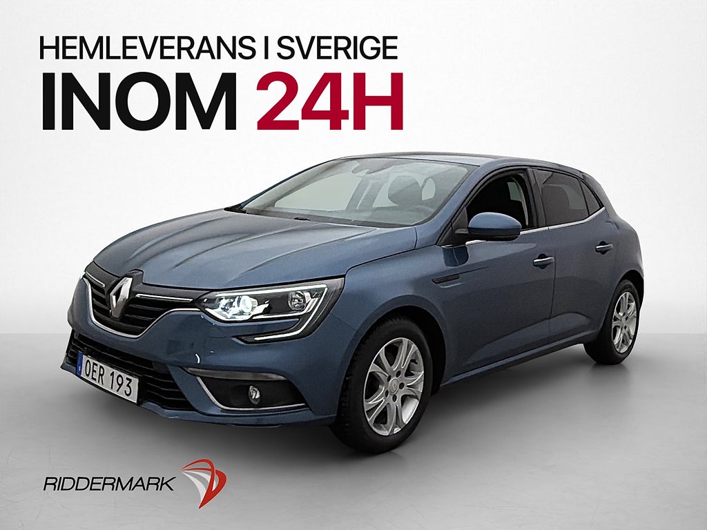 Renault Mégane TCe 132hk Zen M/K-Värmare P-sensorer Navi