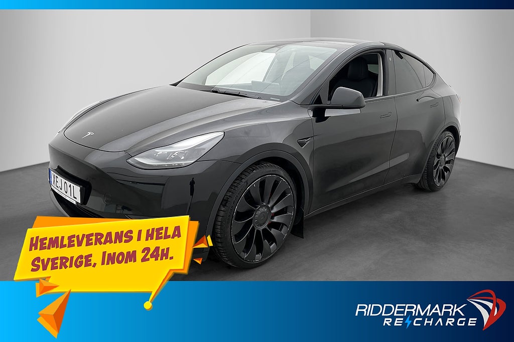 Tesla Model Y Performance Uppgraderad-AP Drag Sv.Såld MOMS
