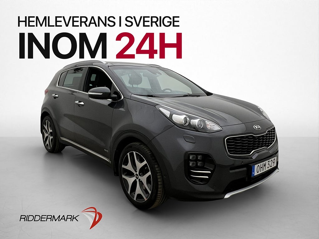 Kia Sportage 2.0 CRDi AWD GT-Line M&K-Värm Pano Kamera Skinn