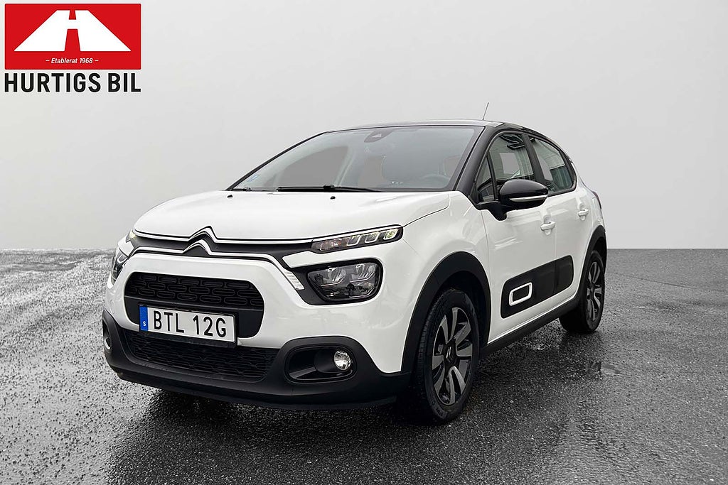 Citroën C3 1.2 PureTech 82hk Shine P-sensorer bak alufälgar