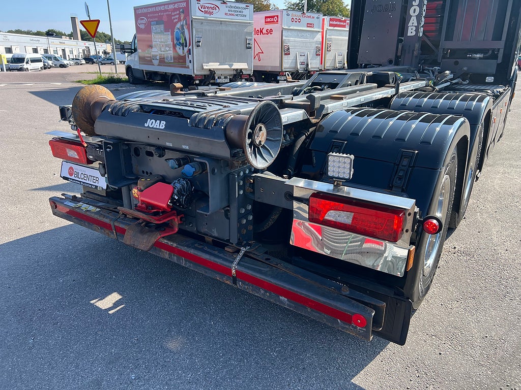 Scania R650 V8 6x4 Tandem Lastväxlare, Kranflak & Liftdumper, Euro 6