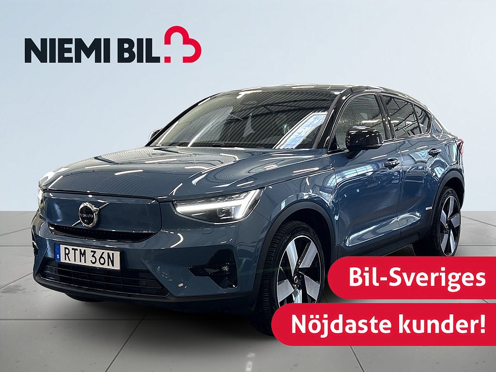 Volvo C40 Recharge Twin Intro S&V MOMS/Pano/360/H/K/VärmPump/Drag