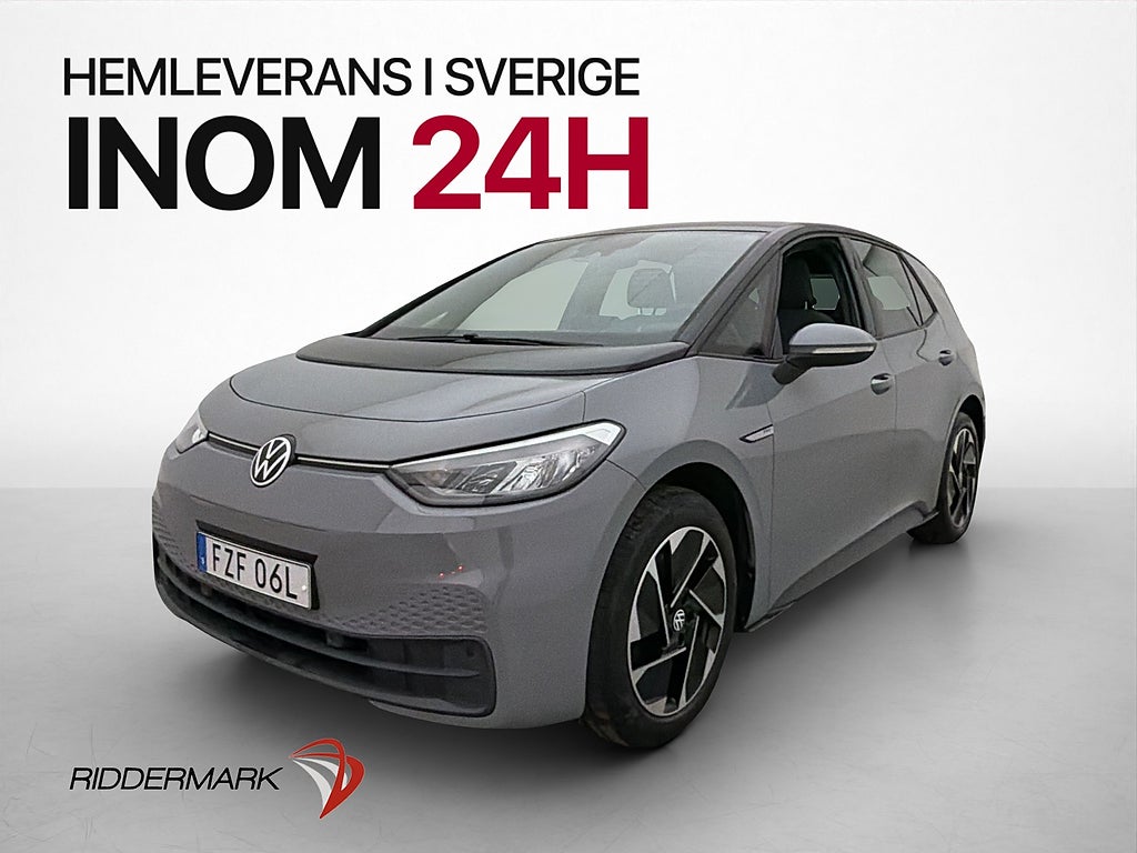 Volkswagen ID.3 Pro Performance Värmare CarPlay Rattvärme