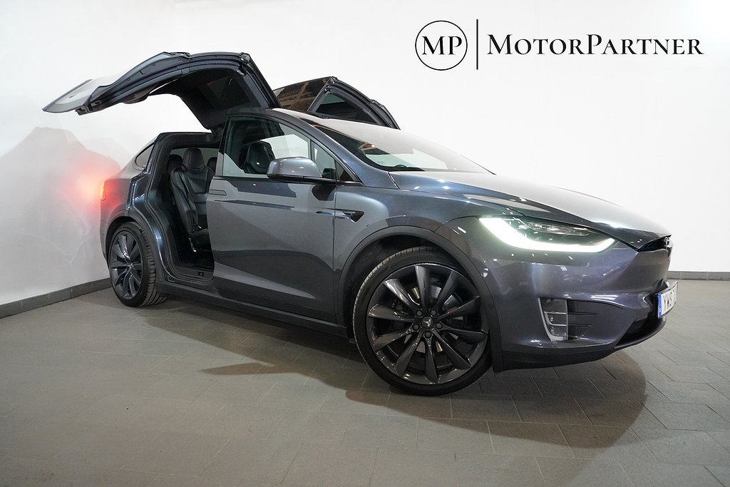 Tesla Model X 100 D Drag 360 Kamera 6-Sits Pano Autopilot