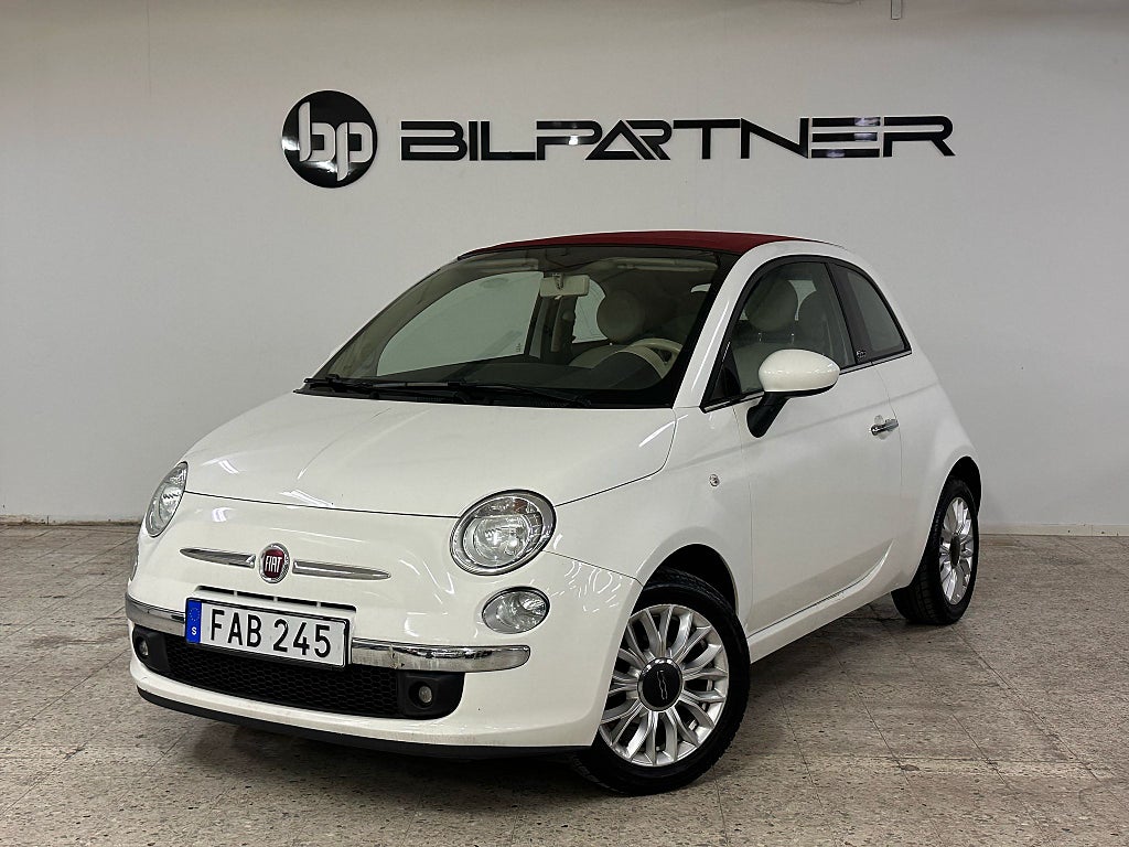 Fiat 500C 1.2 8V Lounge Euro 6 I NYSERVAD I Cabriolet
