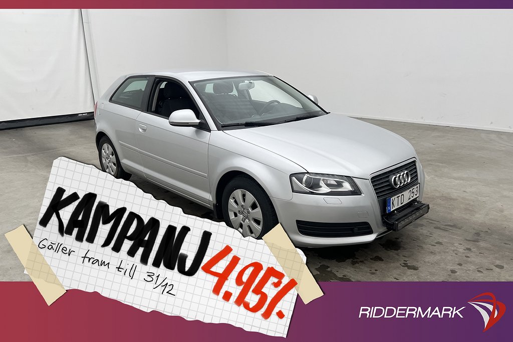 Audi A3 Sportback 1.6 TDI 105hk Attraction Farth 4,95% Ränta