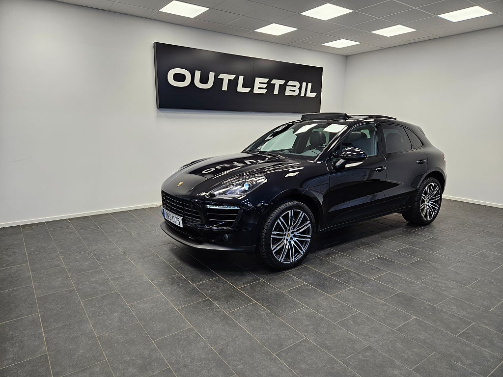 Porsche Macan S Diesel 258hk 4x4 Panorama Värmare Drag Läder Navi 21"