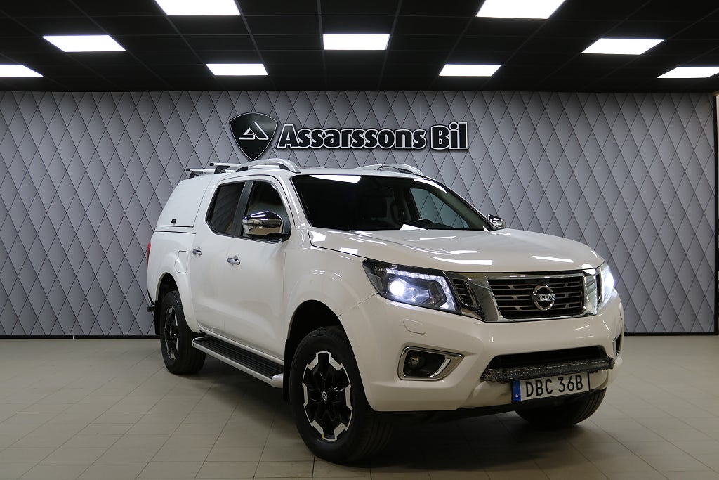 Nissan Navara Dubbelhytt 2.3 dCi 4WD Skinn Värmare Drag Taklucka