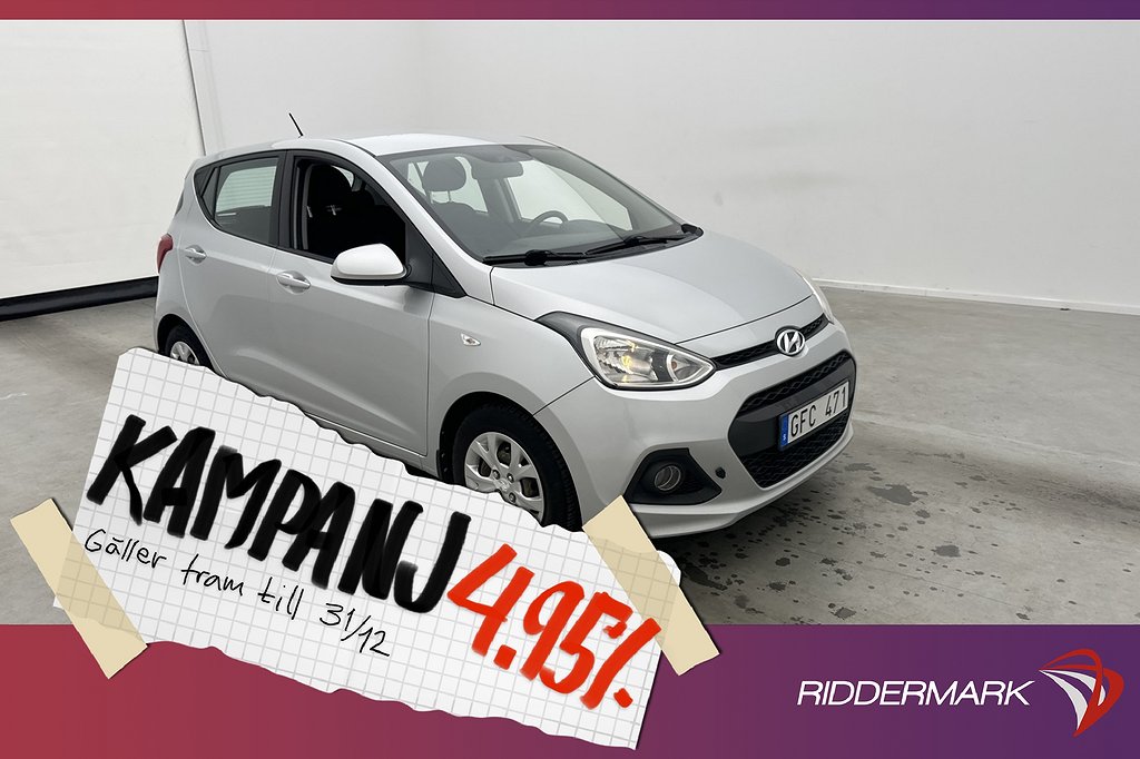 Hyundai i10 1.0 67hk ComfortPlus M-Värm Rattvär 4,95% Ränta