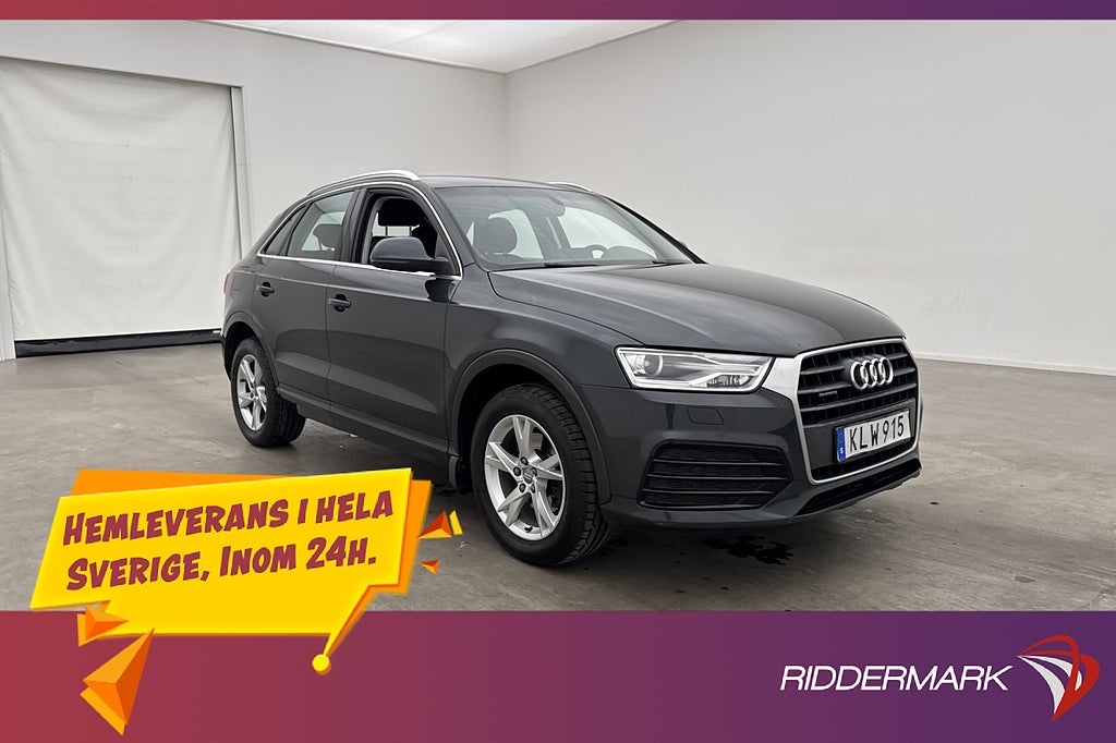 Audi Q3 2.0 TDI Quattro 150hk Dragkrok Keyless P-Sensorer