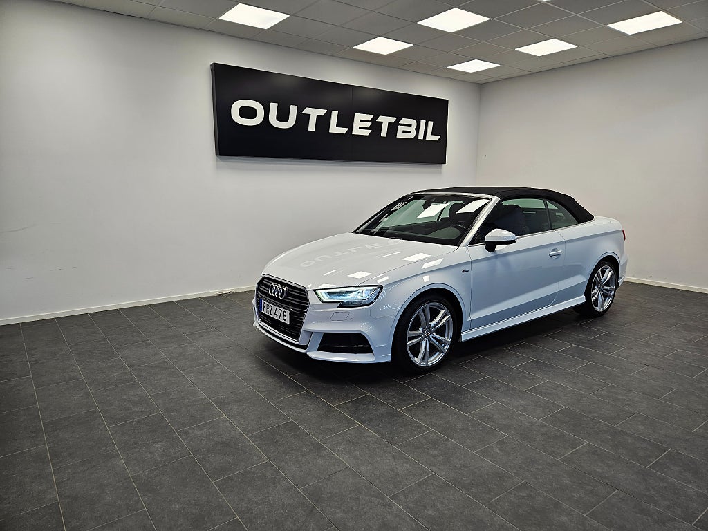 Audi A3 Cabriolet S Line 1.4 TFSI 150hk S Tronic Cockpit Navi 