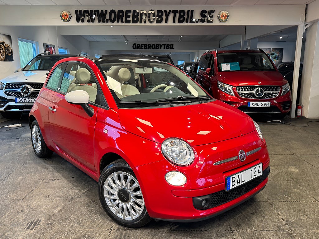 Fiat 500C 1.2 8V Pop Cab Årskatt 404kr 69hk