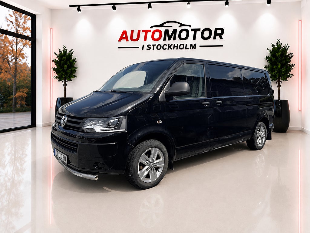 Volkswagen Transporter T30 2.0 TDI BMT Auto lång 2 skjutdörr  Drag 3 sits