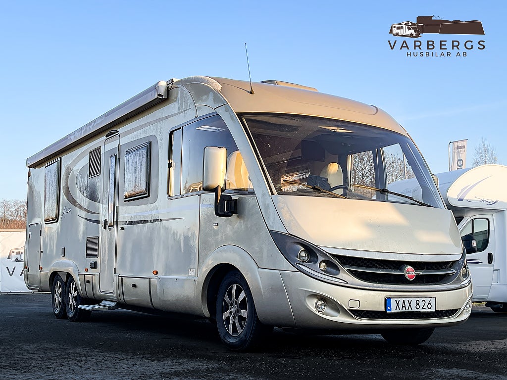 Bürstner Aviano i 870 Queenbed AUT. Taksäng ALDE Skinn 1000kg Lastvikt - 