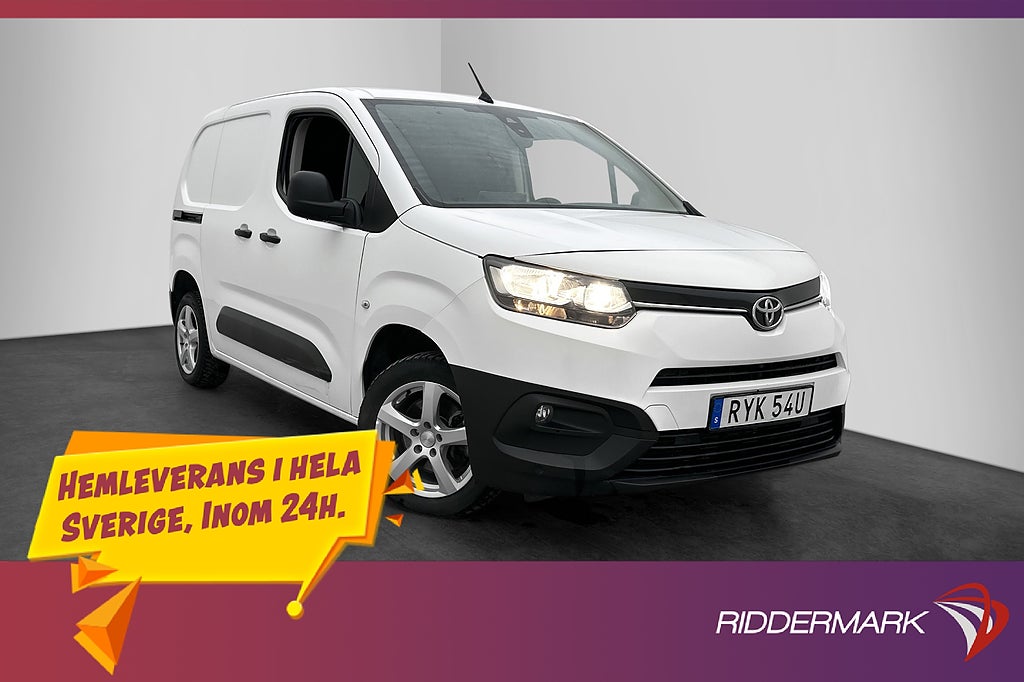 Toyota proace-city 1.2 130hk Ny-Kamrem B-Kamera CARPLAY Moms