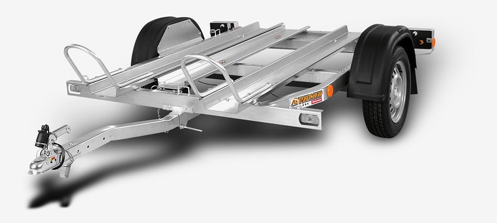 Neptun Dubbel mc släpvagn 80 km/h obromsad 