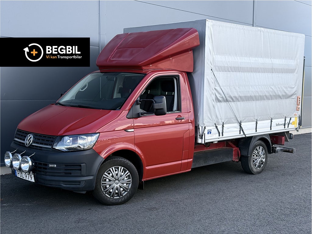 Volkswagen Transporter 2.0 TDI Flak /Kapell/MOMS/Bakgavellyft/Nyservad