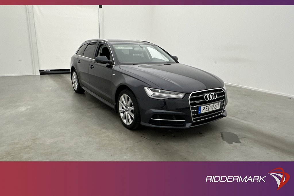 Audi A6 Avant TDI Quattro 190hk S-Line D-värm Sensorer Drag