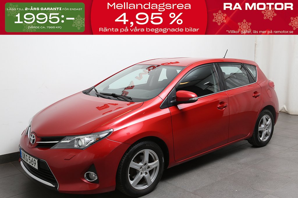 Toyota Auris 1,4 D-4D 90hk Active 5D Motorvärmare 2015