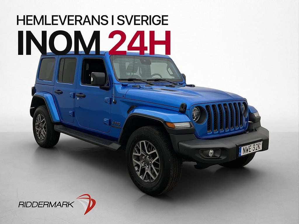 Jeep Wrangler 4xe Unlimited B-Kamera Skinn Drag Navi