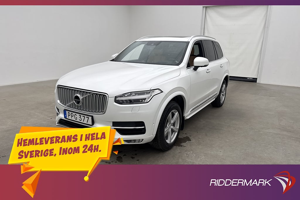Volvo XC90 D5 AWD Inscription First Edt 7 Sits Pano B&W 360°