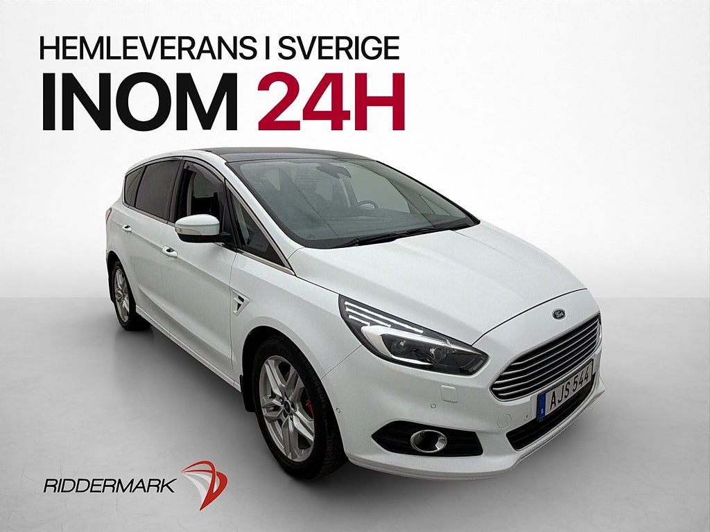 Ford S-Max 2.0 TDCi 210hk 7-Sits Pano Kamera Navigation
