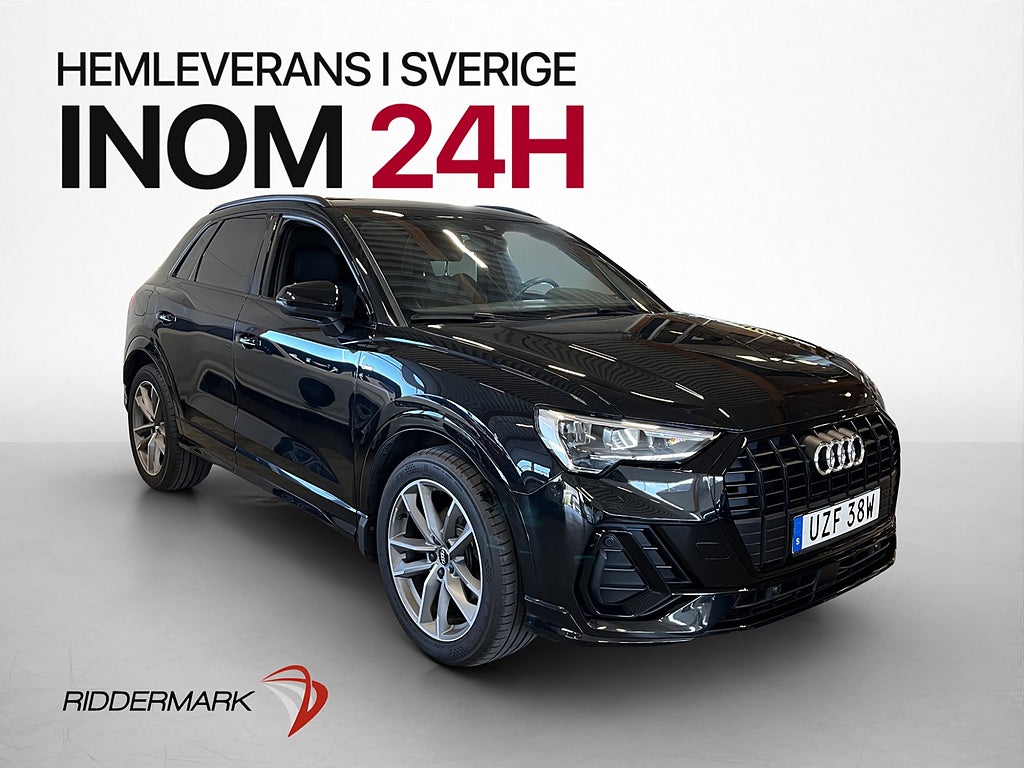 Audi Q3 35 TFSI 150hk S-Line Cockpit Black Optik Värmare