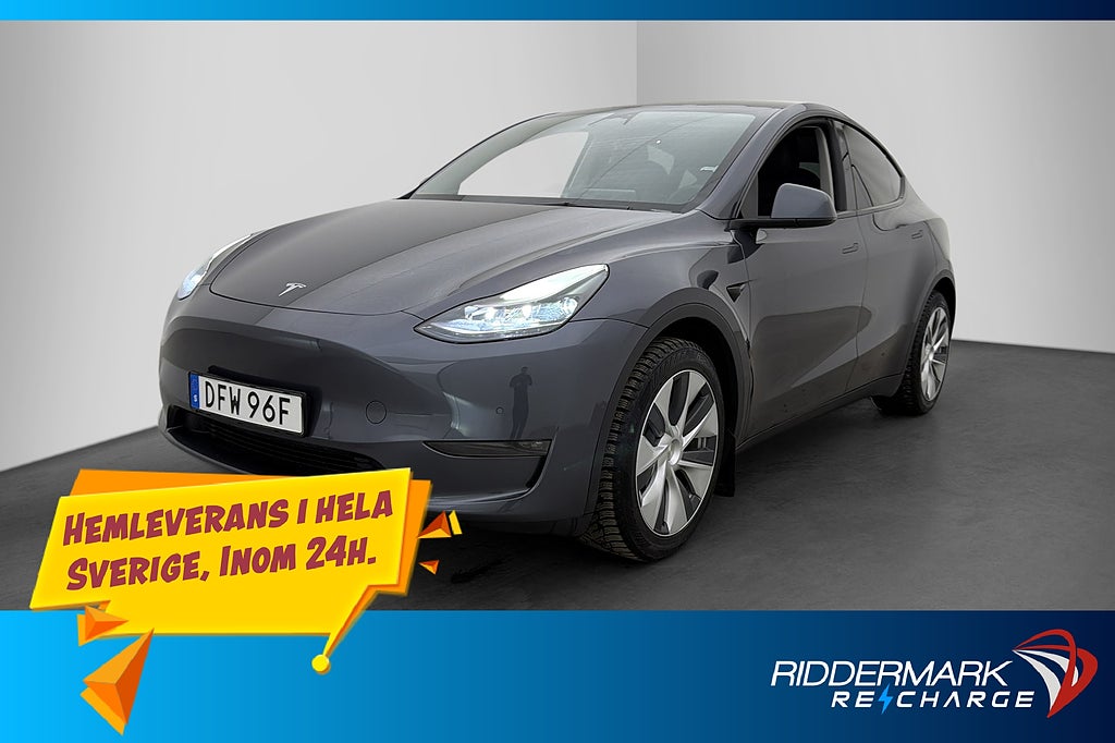 Tesla Model Y Long Range AWD Dragkrok Autopilot Svensksåld