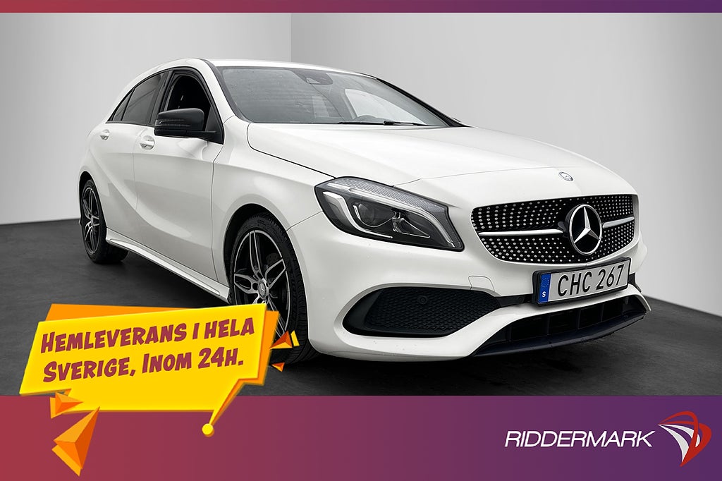 Mercedes-Benz A 180 AMG Sport M&K-Värmare Halvskinn