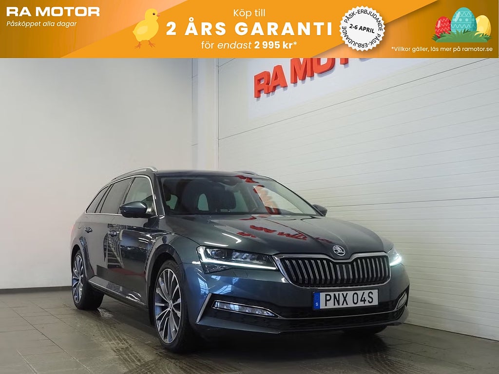 Skoda Superb TDI 190hk 4x4 L&K | Cockpit | Drag | D-värm | Navi | 2020