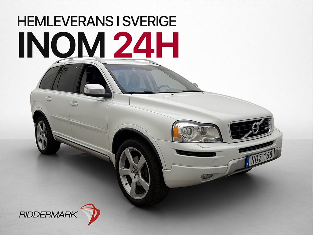 Volvo XC90 D5 AWD R-Design 7-sits Värmare Skinn Dragkrok