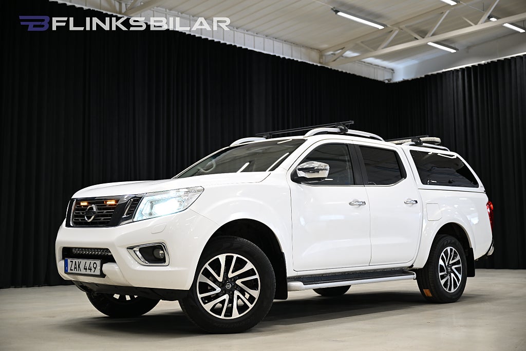 Nissan Navara 190HK Automat|Dubbelhytt|Kåpa|Tekna|Drag|Värmare|Moms