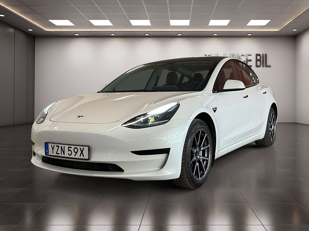 Tesla Model 3 Standard Range 283HK Panorama Läder 1-Ägare -23 MOMS