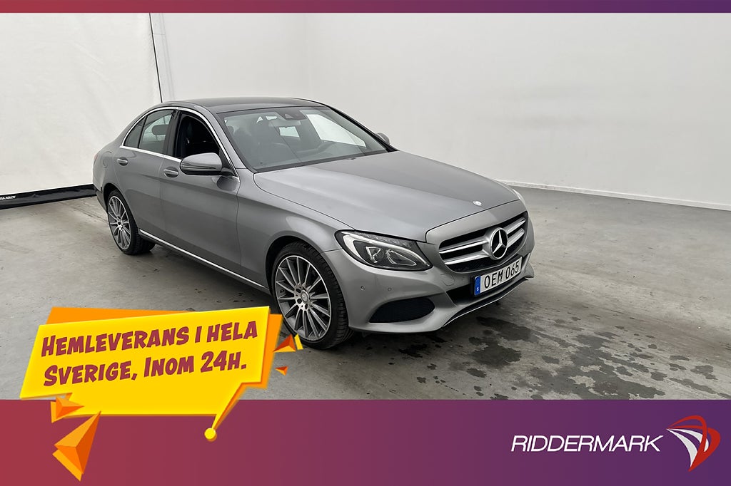 Mercedes-Benz C 220 d 4M 170hk Avantgarde Drag Skinn P-Sens