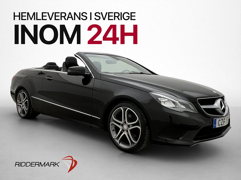 Mercedes-Benz E 200 Cabriolet 184hk Sensorer Navi Svensksåld