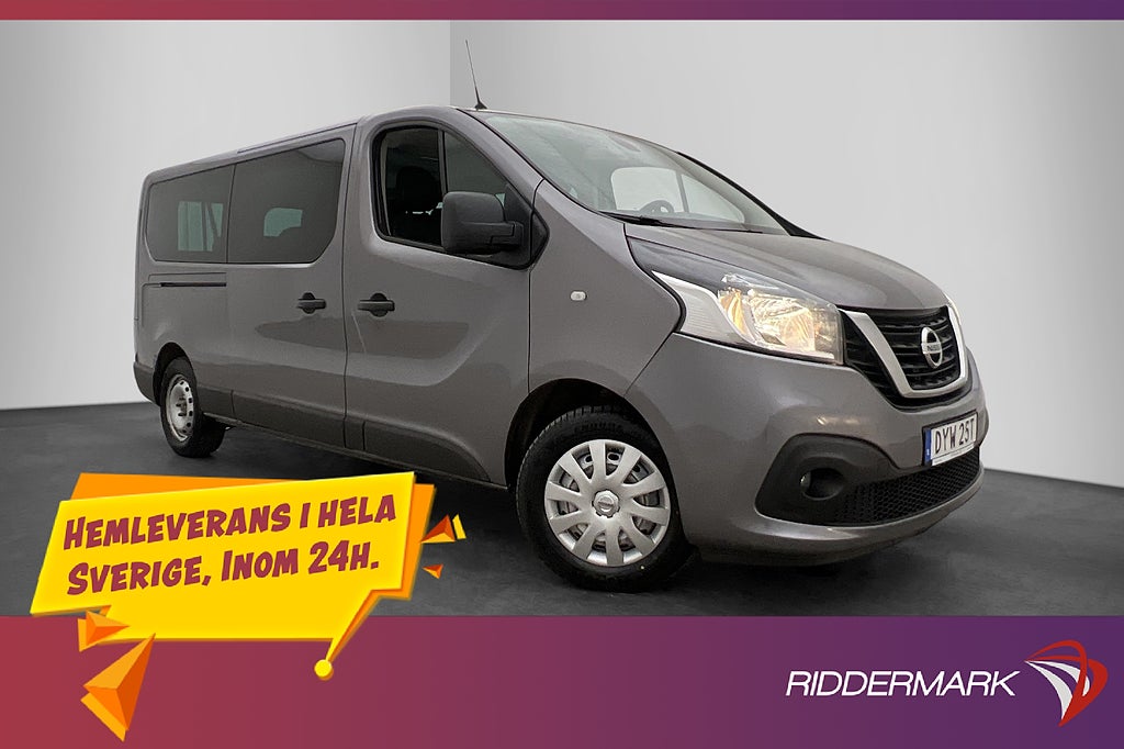 Nissan NV300 Kombi Lång 170hk Värmare Drag B-Kamera 9-Sits