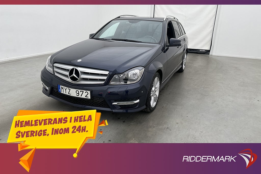 Mercedes-Benz C 200 T 136hk AMG Sport P-Sensorer Halvskinn