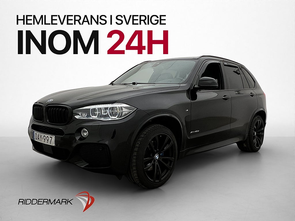 BMW X5 xDrive40d M Sport D-Värm Pano H/K HuD Kamera Drag