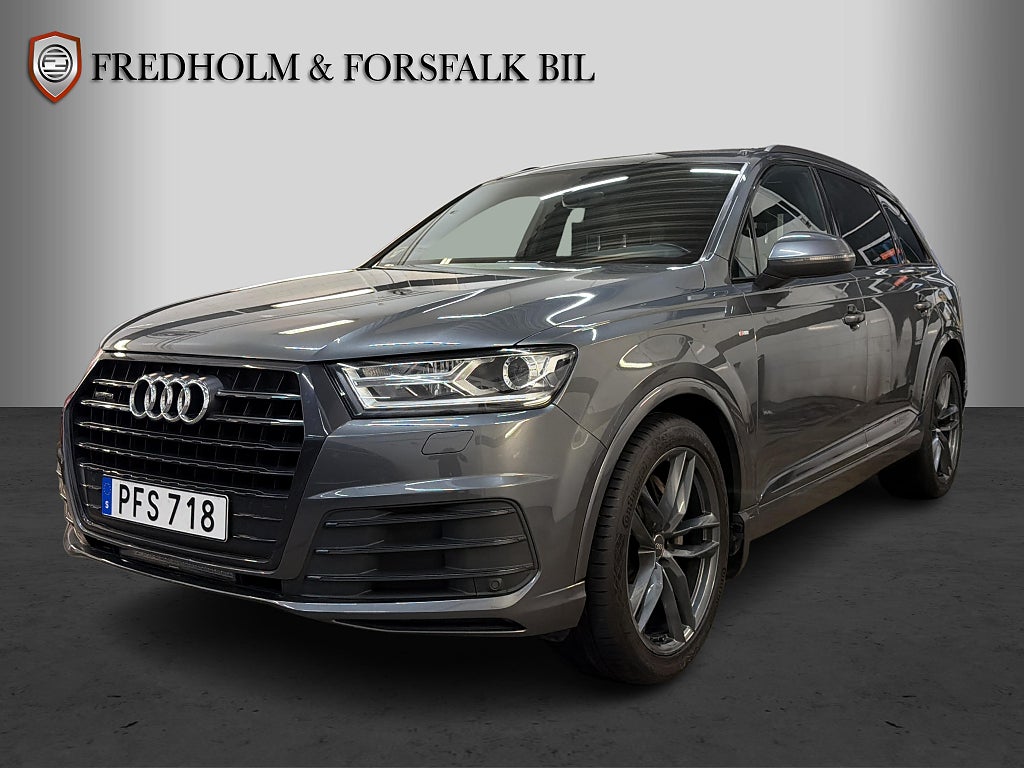 Audi Q7 3.0 TDI S-line Luft Pano Bose Drag 7-Sits FRI LEV 3,95%