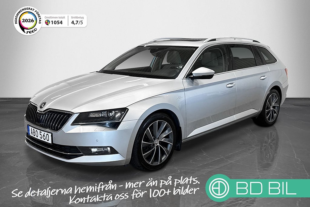 Skoda Superb 2.0 TDI 4x4 L&K PANORAMA HELSKINN CANTON DRAG