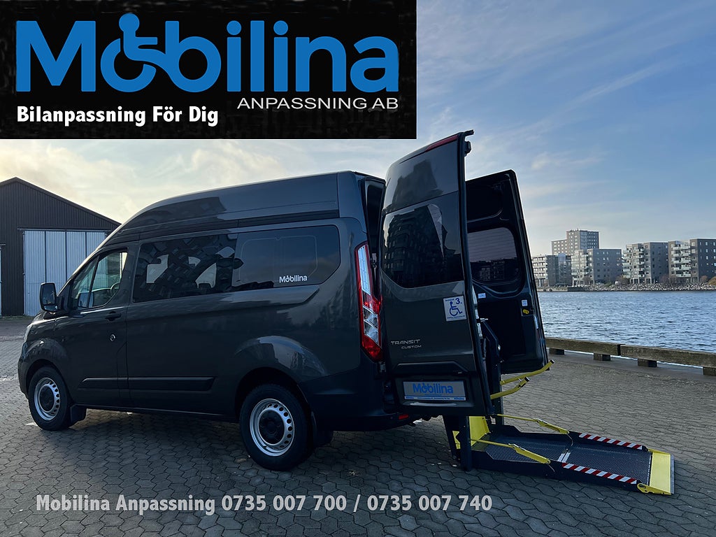Ford Transit Custom Handikappanpassad Rullstolsbil 
